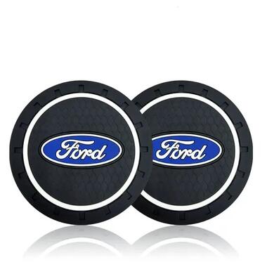 Силіконовий килимок у підсклянник із логотипом Ford комплект 2 штуки фото №2