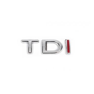 Емблема TDI для Volkswagen Jetta 2006-2011 (TD - хром, I - червона) фото №1
