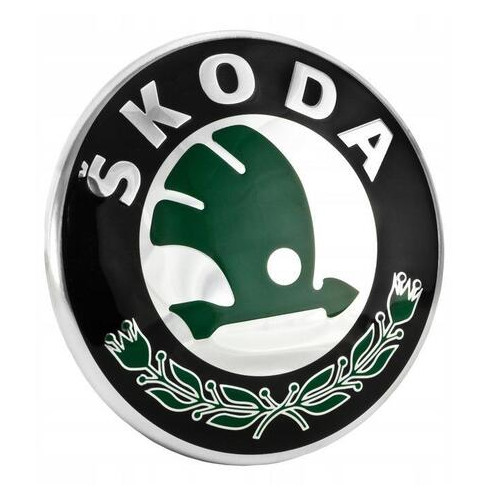 Емблема решітки радіатора VAG Skoda Octavia A5 04-12 Superb 01-08 Fabia Roomster 07-14 Yeti 10-13 зелений (3U0853621BMEL) фото №1