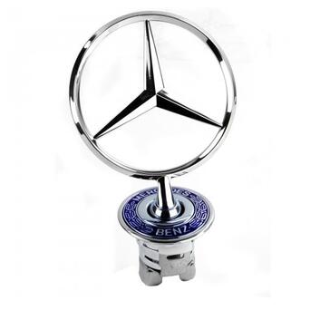 Емблема на капот Mercedes E (W124) 84-95/ E (W210) 95-03/ E (W211) 03-09/ S (W220) 98-05 зірка фото №1