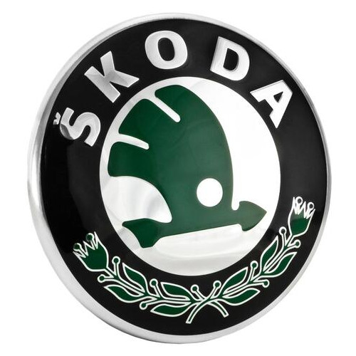 Емблема Volkswagen Skoda Octavia Tour Octavia A5 Felicia Fabia Roomster діаметр 79мм (1U0853621CMEL) фото №1