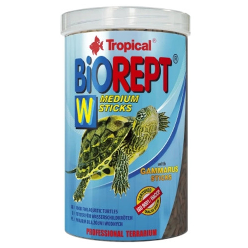 Корм для черепах Tropical Biorept W для земноводних та водних черепах 1000 мл/300 г (5900469113660) фото №1
