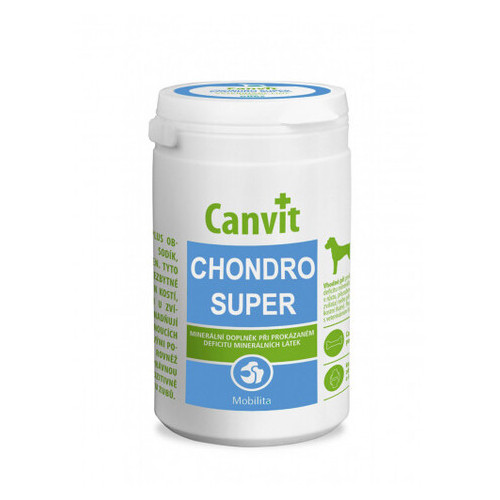 Вітамінна добавка Canvit Chondro Super for Dogs для догляду за опорно-руховим апаратом у собак, 230 г 118828 фото №1