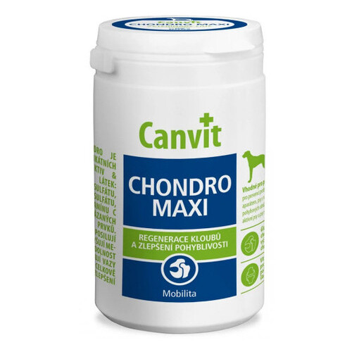 Вітамінна добавка Canvit Chondro Maxi for Dogs для зміцнення суглобів для собак усіх порід, 230 г 118829 фото №1