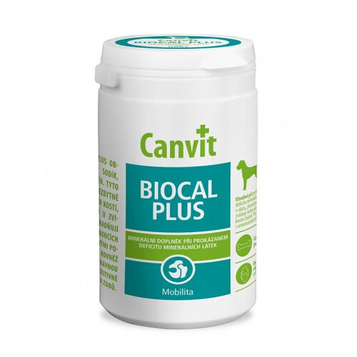 Вітамінна добавка Canvit Biocal Plus for Dogs для зміцнення імунної системи для собак, 500 г 129107 фото №1