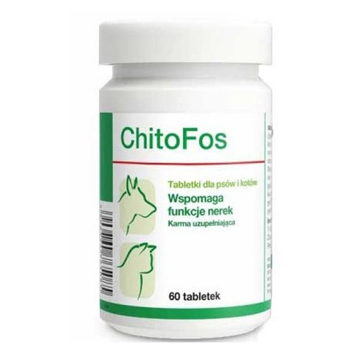 Таблетки Dolfos ChitoFos для підтримки функції нирок для собак та котів, 60 таб, 60 г (vb-dolfos-189-60) фото №1