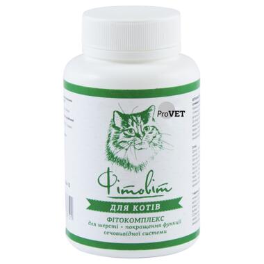 Вітаміни для котів ProVET Фітовіт для шерсті + покращення функції сечовивідної системи 100 табл. (4823082416943) фото №1