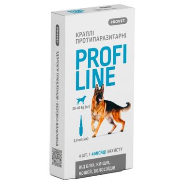 Краплі для тварин ProVET Profiline інсектоакарицид для собак 20-40 кг 4/3 мл (4823082431021) фото №1