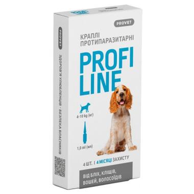 Краплі для тварин ProVET Profiline інсектоакарицид для собак 4-10 кг 4/1 мл (4823082431045) фото №1