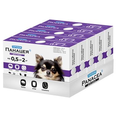 Протипаразитарна таблетка для собак СУПЕРІУМ Панацея,  0,5-2 кг 9145 фото №2