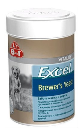 Витамины для собак 8 in 1 Excel Brewers Yeast 780 шт. фото №1