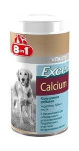Витамины для собак 8 in 1 Excel Calcium 300 мл 470 шт. фото №1