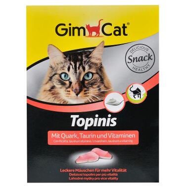 Вітаміни для котів GimCat Topinis сир для поліпшення обміну речовин 220 г (4002064409757) фото №1
