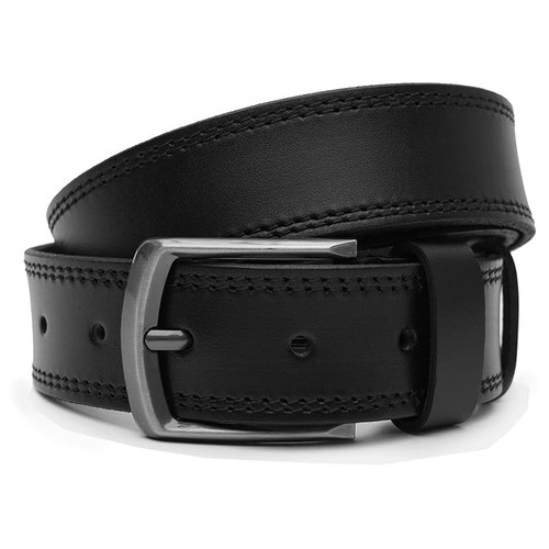 Чоловічий шкіряний ремінь Borsa Leather V1115FX20-black фото №1
