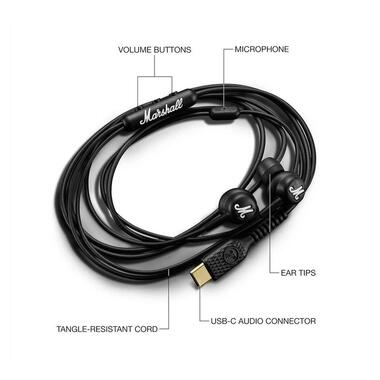 Наушники Marshall Mode USB-C Black (1008181) фото №3
