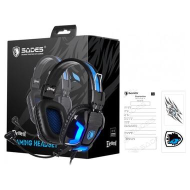 Гарнитура Sades SA-702 Element Black/Blue (sa702bl) фото №8