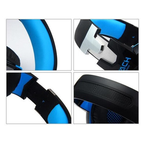 Ігрові навушники Kotion Each G2000 з мікрофоном та підсвічуванням Blue (77700597) фото №1