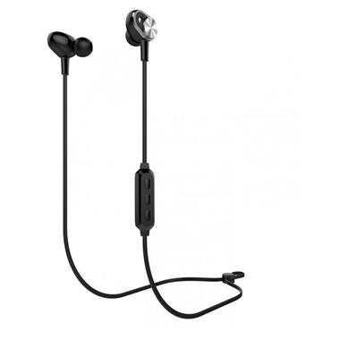 Бездротові навушники Celebrat Bluetooth E2 вакуумні спортивні 60 mAh чорні фото №1