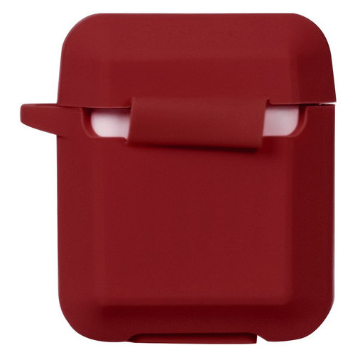 Кейс TOTO Plain Ling Angle Case AirPods Wine Red фото №2