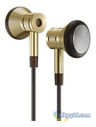 Наушники 1Більш EO320 поршневий навушник мікрофон Золотий (EO320-GOLD) фото №1
