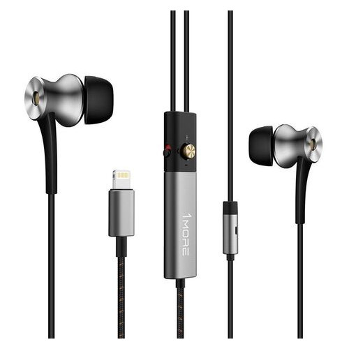 Наушники 1More Dual Driver ANC Lightning In-Ear Headphones Gray (E1004-GRAY) (WY36dnd-221663) фото №2