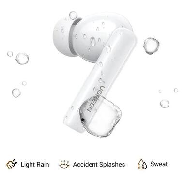 Бездротові навушники UGREEN WS200 Bluetooth 5.3 White (UGR-15158) фото №3