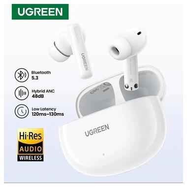 Бездротові навушники UGREEN WS200 Bluetooth 5.3 White (UGR-15158) фото №8