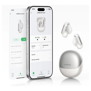 Беспроводные наушники TWS UGREEN WS210 HiTune S5 True Wireless White (UGR-45761) фото №6