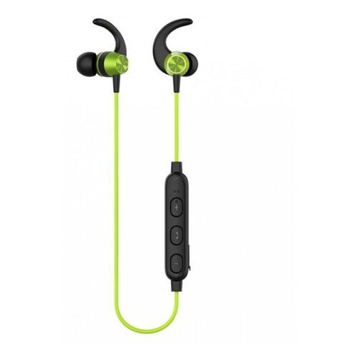 Наушники беспроводные вакуумные Yison E14 Bluetooth с микрофоном зеленые Green фото №2