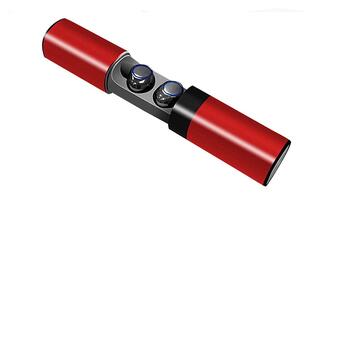 Беспроводные Bluetooth наушники HBQ S2 чехол-Power bank красные (1031) (TW181031) фото №2