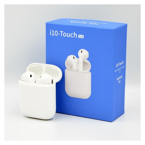 Беспроводные Bluetooth наушники HBQ i10 Touch TWS V5.0 White (592306) (TW18592306) фото №4