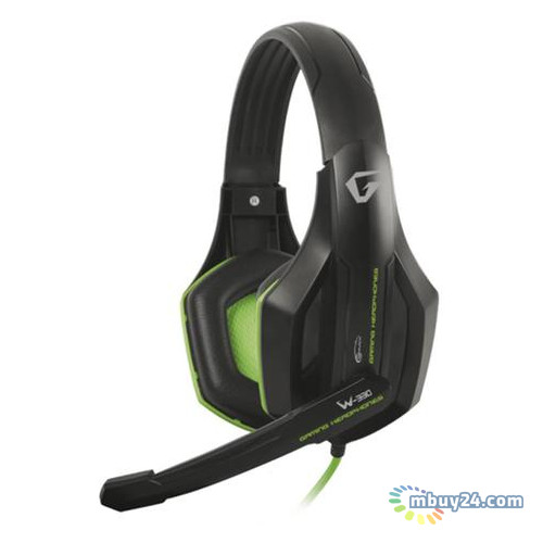 Навушники Gemix W-300 Black/Green (04300094) фото №1