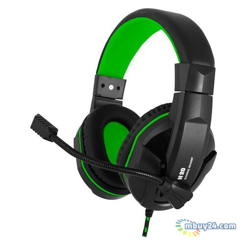 Навушники Gemix N20 Black/Green (4300107) фото №1