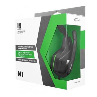 Навушники GEMIX N1 Black-Green Gaming фото №4