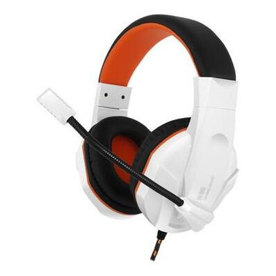 Навушники GEMIX N20 White-Black-Orange Gaming фото №1