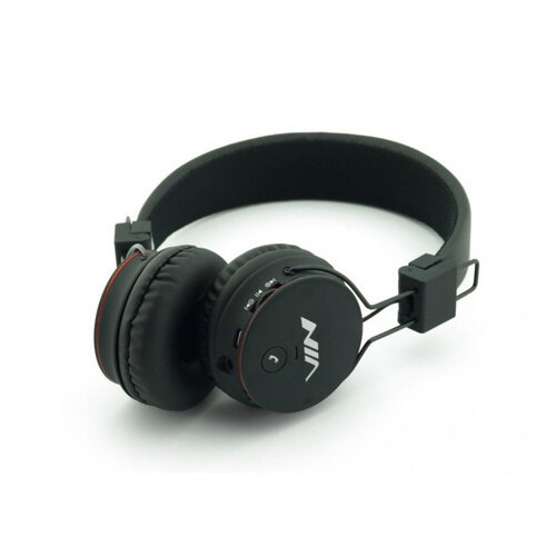 Навушники з мікрофоном и MP3 плеером NIA-X2 радио блютуз Black (55500273) фото №9