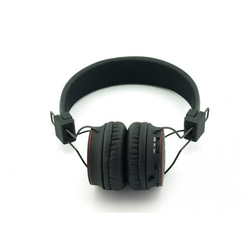 Навушники з мікрофоном и MP3 плеером NIA-X2 радио блютуз Black (55500273) фото №5