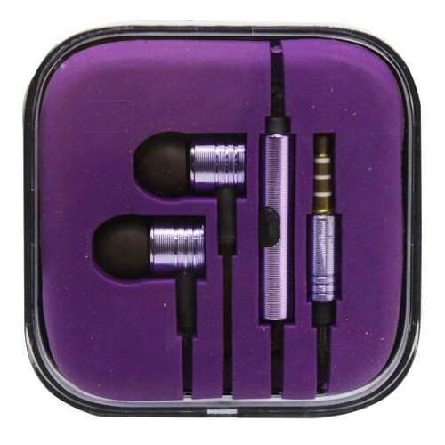 Навушники дротові фіолетові (VDN122) фото №1