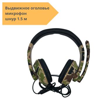 Універсальні накладні Bluetooth навушники ARMY96 A Хакі (MER-15579_481) фото №2