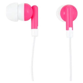 Навушники для мобільного телефону/планшета, без мікрофона Econom, DC3.5, Pink, Polybag фото №1