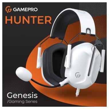 Наушники GamePro Genesis Hunter White (HS1350W) фото №3