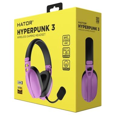 Наушники Hator Hyperpunk 3 Wireless Hi-Res SyncHUB connection Cyber Violet (ESH19) фото №8