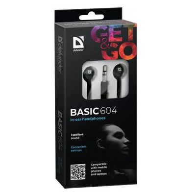 Навушники Defender Basic 604 Black (63604) фото №4