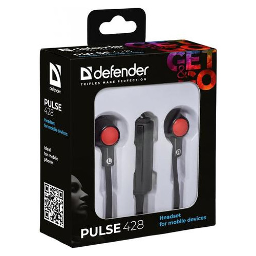 Навушники Defender Pulse 428 Black (63428) фото №1