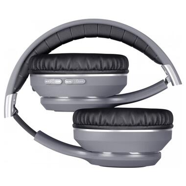 Навушники з мікрофоном Defender FreeMotion B571 Bluetooth LED сірі (63571) фото №5