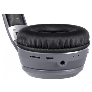 Навушники з мікрофоном Defender FreeMotion B571 Bluetooth LED сірі (63571) фото №3