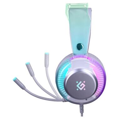 Наушники Defender Glitch RGB USB White (62490) фото №3