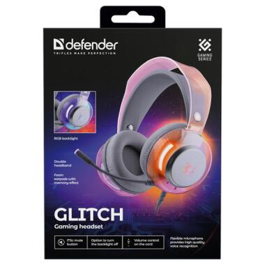 Наушники Defender Glitch RGB USB White (62490) фото №7