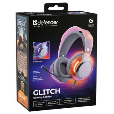 Наушники Defender Glitch RGB USB White (62490) фото №8