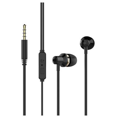 Наушники проводные WK Wired Earphone Wi90 |1.2M| черные фото №1